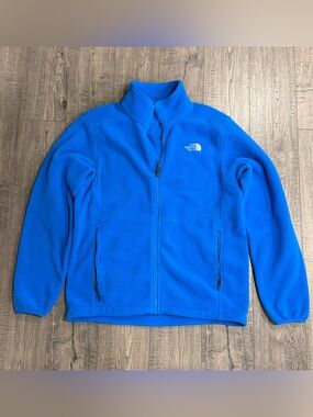 The North Face Men's Bright Blue Full-Zip Fleece Jacket